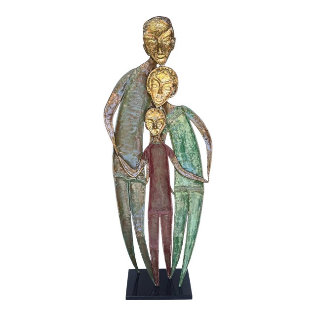 Monumental “The Guy Fawkes Family” Patinated Bronze Sculpture by A. Souer For Sale