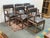 2010s B&b Italia Simplice Leather Arm Chairs, Set of Six For Sale - Image 5 of 12