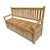 Contemporary Outdoor Classic Contemporary Teak Trunk Bench For Sale - Image 3 of 7