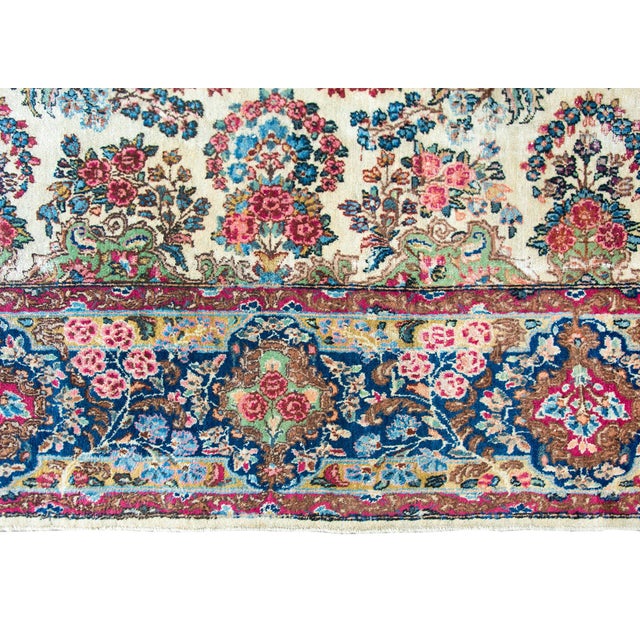 Early 20th Century Persian Kirman Rug For Sale - Image 9 of 15