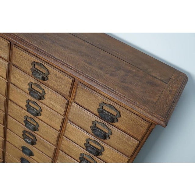 Antique French Oak Filing Cabinet from Chouanard, 1910s For Sale - Image 4 of 18
