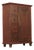 Antique Farmhouse Painted Bread Cabinet For Sale