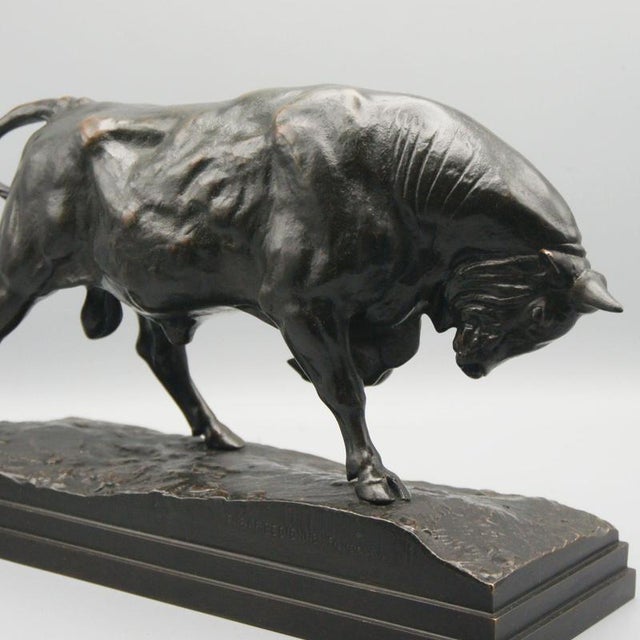 Standing Bull Figurine by Antoine Louis Barye For Sale - Image 6 of 14