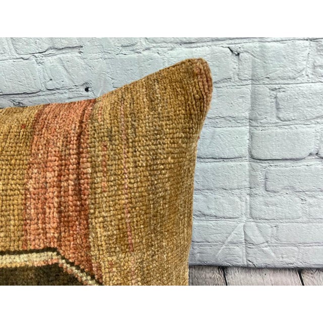 Turkish 20 x 20 Rug Pillow Horizon Zenith Turkish Pillow Cushion Cover For Sale - Image 3 of 4