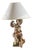 Wooden Angel Cherub Lamp For Sale