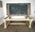 Rustic Painted Dining Table W/ Herringbone Pattern Top For Sale - Image 14 of 16