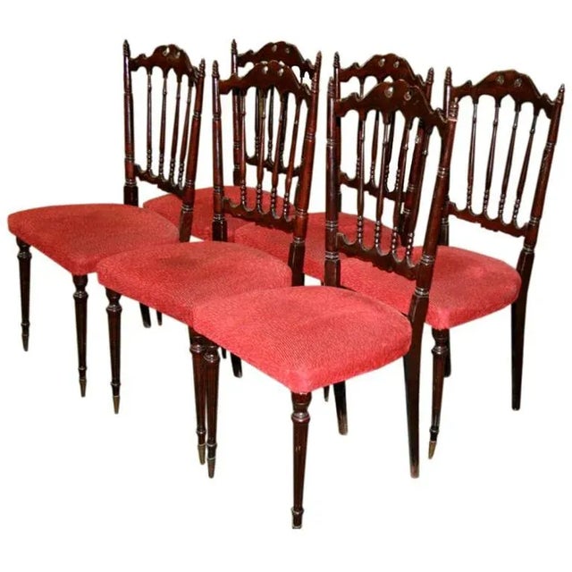 Italian Chiavarine Chairs Set of 5 For Sale In Los Angeles - Image 6 of 6