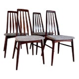 1960s Niels Koefoed Rosewood Eva Dining Chairs - Set of Four For Sale