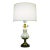 1960s Stiffel Hollywood Regency Blown Oplaescent Glass Brass Table Lamp Murano For Sale