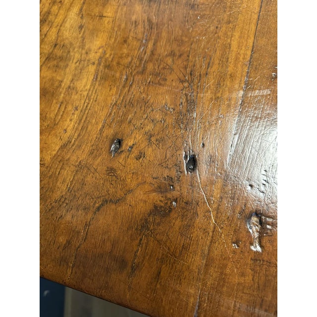 Wood Antique Farmhouse Table, 1890s For Sale - Image 7 of 9