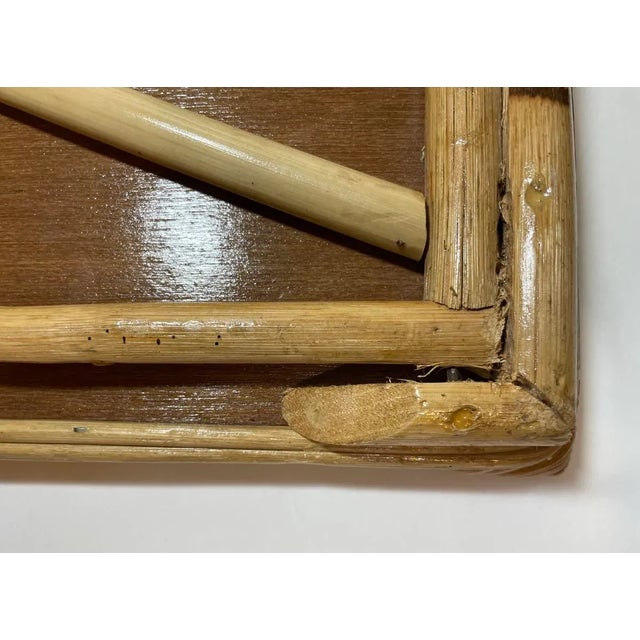 Vintage Bamboo Rattan Breakfast in Bed Folding Serving Tray For Sale - Image 10 of 10