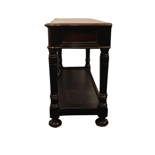 Hooker Furniture Seven Seas Collection 38" Two Toned Accent Sofa / Console Table 864-80-151 For Sale - Image 11 of 12