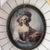 Antique miniature portrait in beautiful frame with gold-tone liner // original antique art // portrait of a female // collectible artwork For Sale - Image 4 of 8