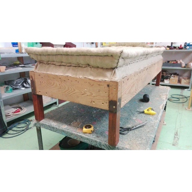 Czechoslovakian Art Deco Sheepskin Ottoman, 1930s For Sale - Image 15 of 17