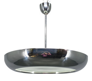 Bauhaus UFO Pendant Light by Josef Hurka for Napako, 1930s
