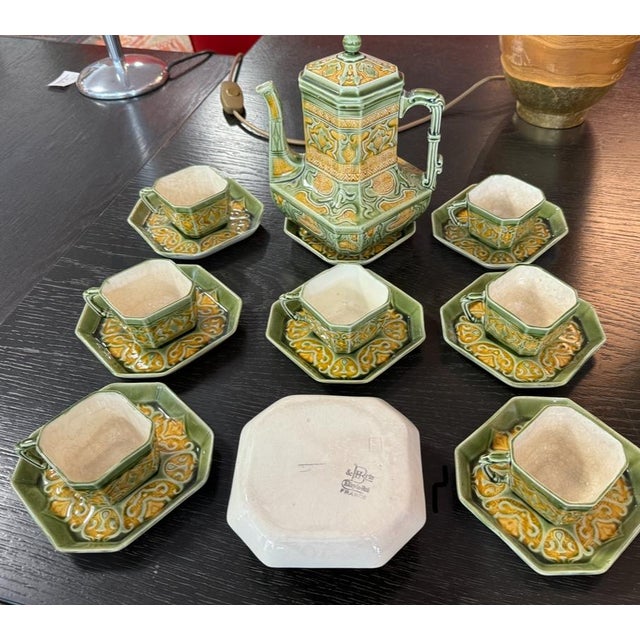 Earthenware Service by Boulenger, 1880, Set of 9 For Sale - Image 6 of 9