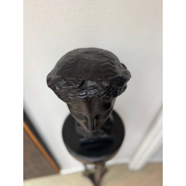 Neoclassical Neoclassical Female Bust Garden Sculpture in Cast Concrete For Sale - Image 3 of 9