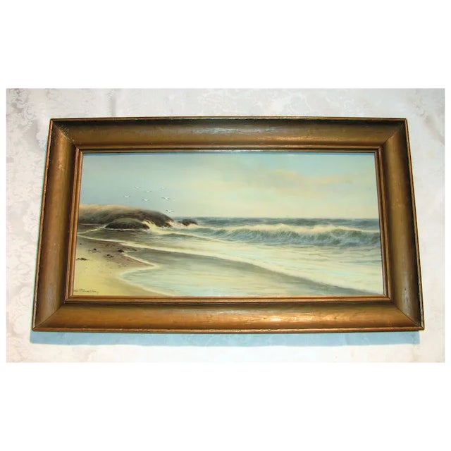Seascape Watercolor Painting by George Howell Gay Circa 1910 For Sale In Seattle - Image 6 of 9
