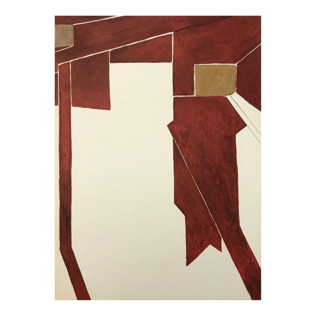 Palazuelo Original Lithograph Dm00473 Derriere Le Miroir 1955 For Sale