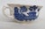 Early 20th Century Allertons England Tea Coffee Cup and Saucer 2pc Set White and Blue Ceramic For Sale - Image 10 of 13