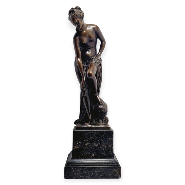 19th Century Bathing Venus, Neoclassical Nude Bronze Sculpture, 1890s, Bronze For Sale - Image 5 of 18