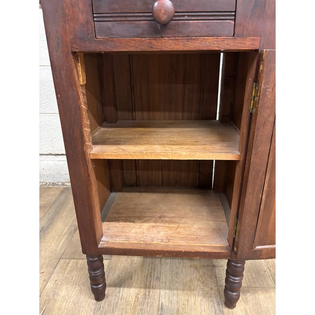 Antique Pembroke Drop Leaf Side Table Nightstand For Sale In Kansas City - Image 6 of 11