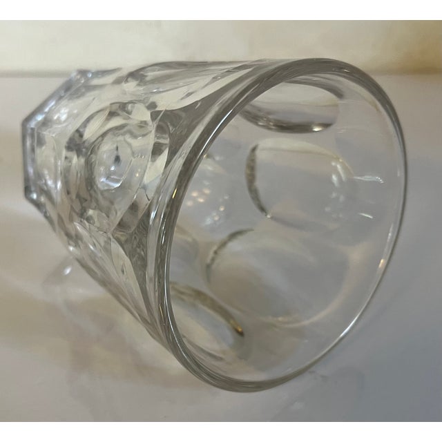 Transparent Large Antique Mid 19th Century American Classical Ashburton Flint Glass Whiskey Tumbler or Flip, Circa 1850 For Sale - Image 8 of 17