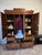 Chestnut 19th Century Victorian Burl Wood & Oak 3-Door Grand Wardrobe Armoire With Mirror For Sale - Image 8 of 12