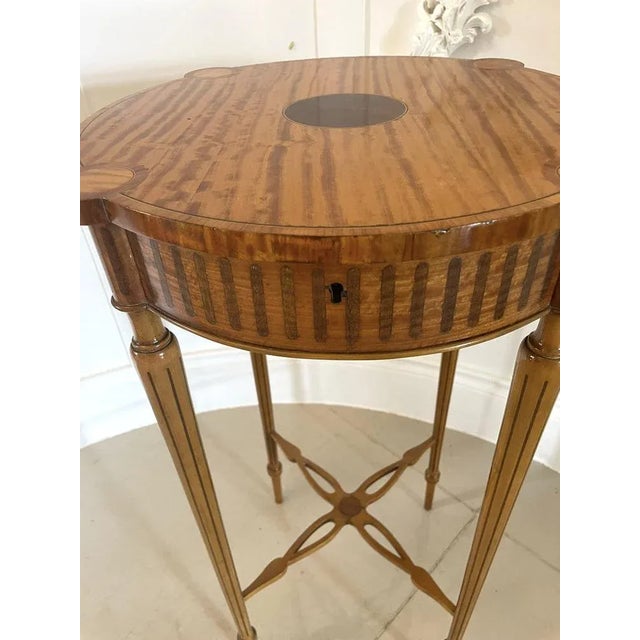 Antique Satinwood Inlaid Centre Table For Sale - Image 11 of 12