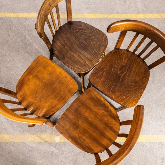 Vintage Bistro Dining Chair in Oak, 1950s For Sale - Image 6 of 12