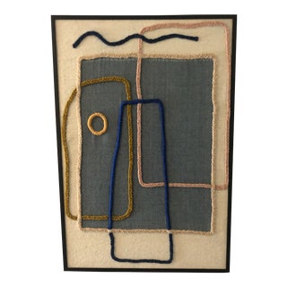 Lrnce Framed Textile Wall Piece, Lalla For Sale