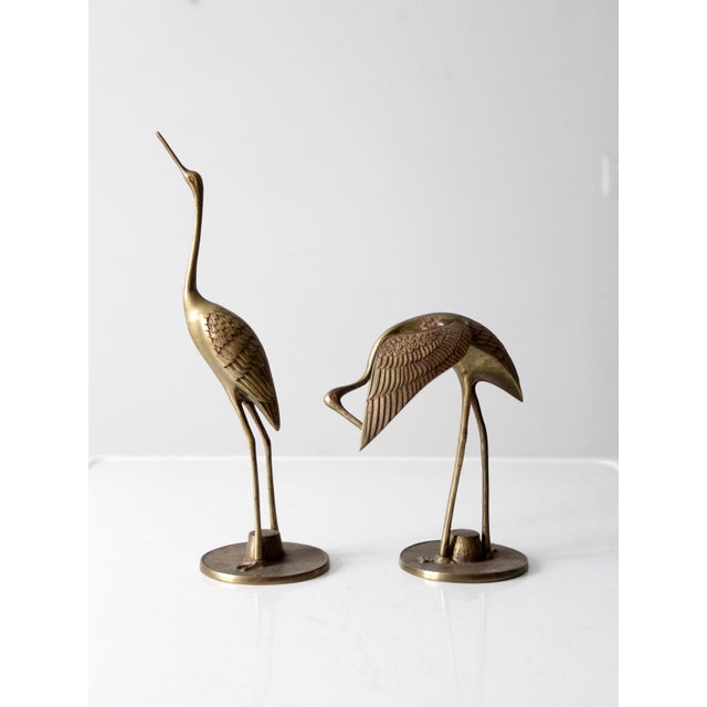 Mid 20th Century Mid Century Brass Bird Figures For Sale - Image 5 of 11