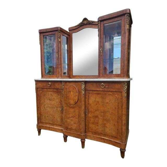 1930s Vintage French Victorian Cabinet For Sale