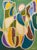 2020s Abstract Expressionist Oil Painting – Green & Ochre For Sale - Image 5 of 8