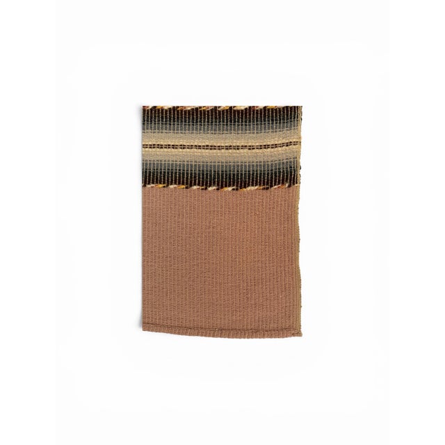 Vintage Mid-Century Earth Tone Striped Woven Throw Blanket For Sale - Image 4 of 7