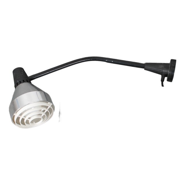 Industrial Velux 843 Wall Lamp with Magnet, 1970s For Sale