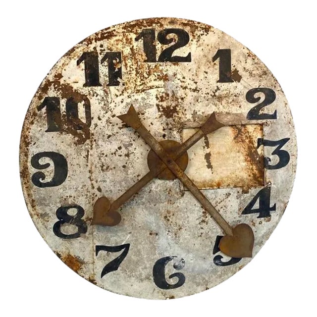 Late 19th Century Large Clock Face For Sale