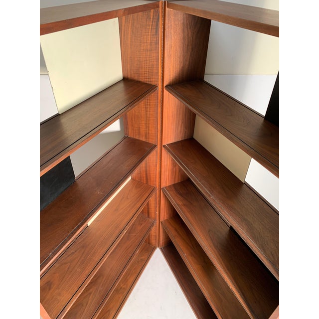 Evans Clark Folding Bookcase / Display Shelf / Room Divider / Milo Baughman For Sale - Image 9 of 11