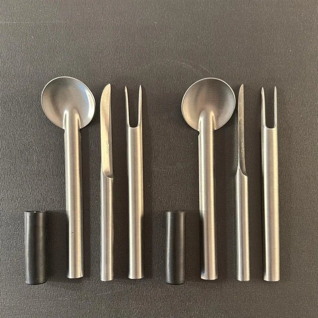 Metal Uni Set Casters by Carla Nencioni and Armando Moori for Zani & Zani, 1971, Set of 3 For Sale - Image 7 of 10