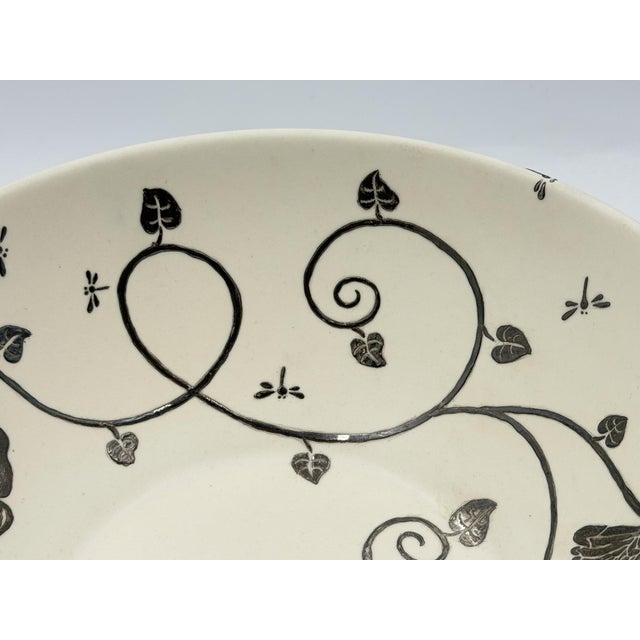 Silver 1980s Emilia Castillo Taxco, Pure Silver & Porcelain Hummingbird Serving Bowl For Sale - Image 8 of 18
