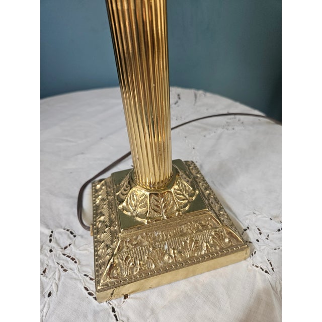 Virginia Metalcrafters Mount Vernon Brass Candlestick Lamp For Sale - Image 12 of 14