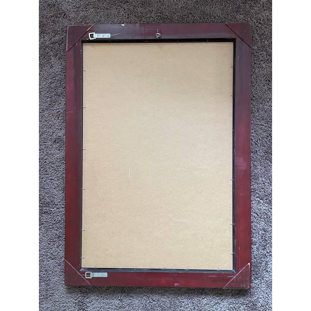 Mid-Century Regency Style Gilt and Black Beveled Mirror For Sale - Image 13 of 13