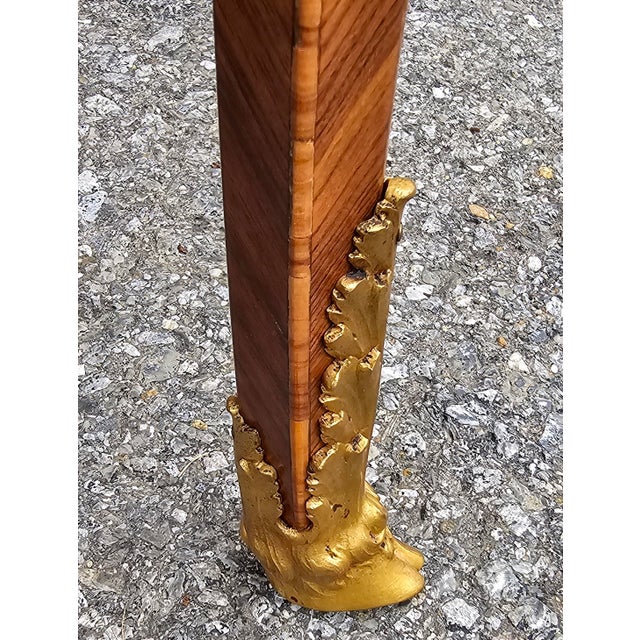 Wood Haentges Freres Gilt-Bronze Mounted Kingwood Gueridon. Paris, Circa 1890s For Sale - Image 7 of 12