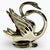 Vintage French Silver Plate Swan Mail or Napkin Holder For Sale - Image 6 of 12