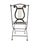 Late 20th Century Lyre Back Iron Folding Chair For Sale In Columbus - Image 6 of 10