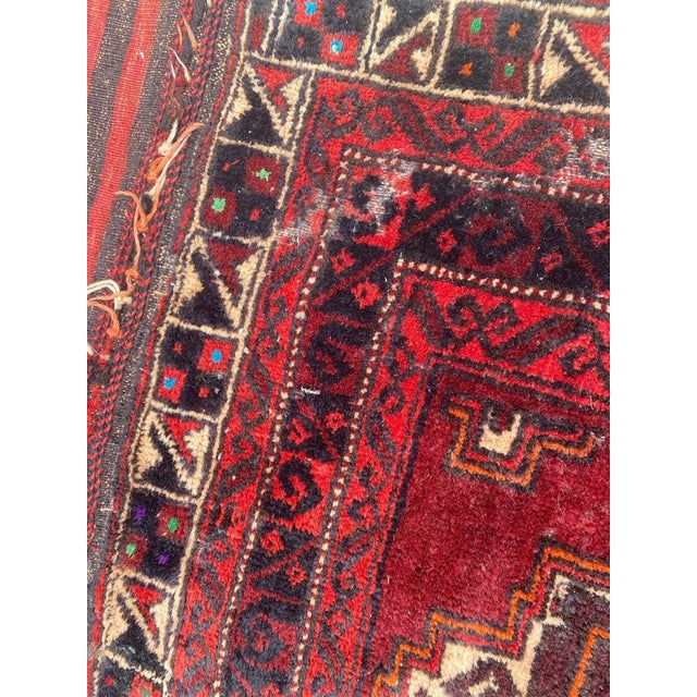 Rustic Distressed Khorjin Rug For Sale - Image 3 of 18