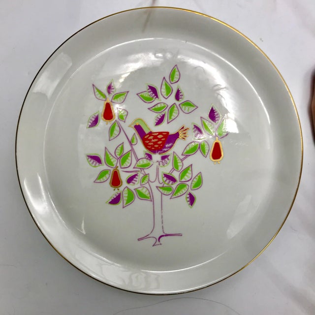 Mid-Century Modern Christmas Plates - Set of 6 For Sale - Image 4 of 11
