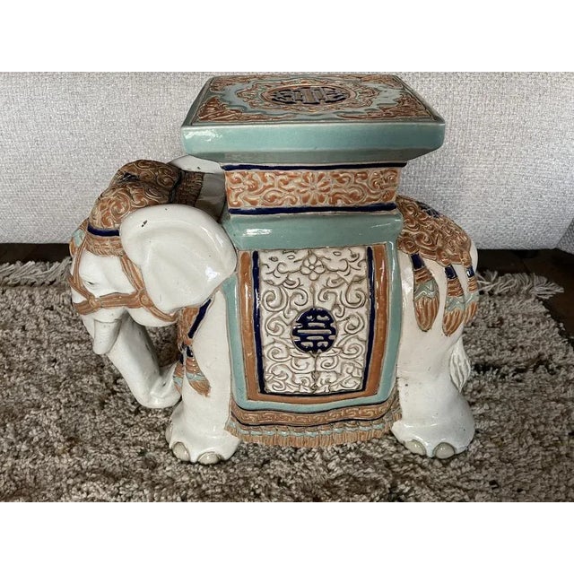Ceramic Elephant Plant Door in Ceramic For Sale - Image 7 of 7