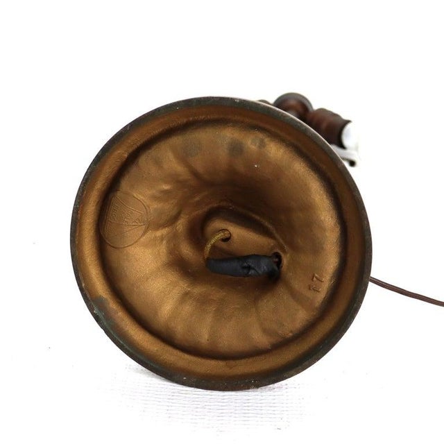 Antique Bradley & Hubbard School Arts & Crafts 6 Panel Slag Glass Lamp C1920 For Sale - Image 11 of 11