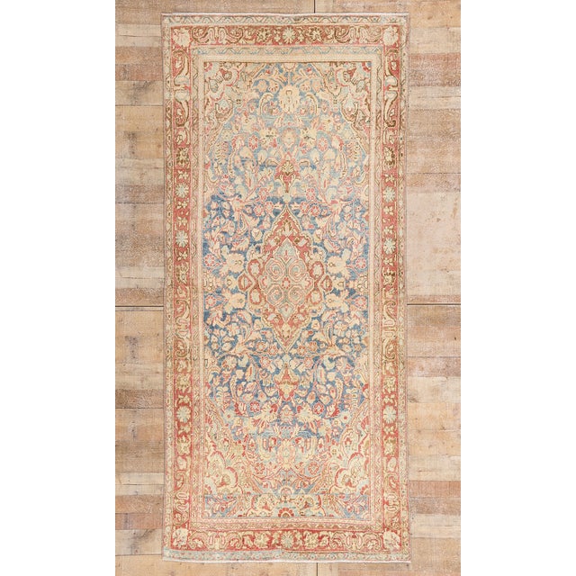 Antique Persian Mahal Rug, 04'01 X 09'01 For Sale - Image 10 of 10